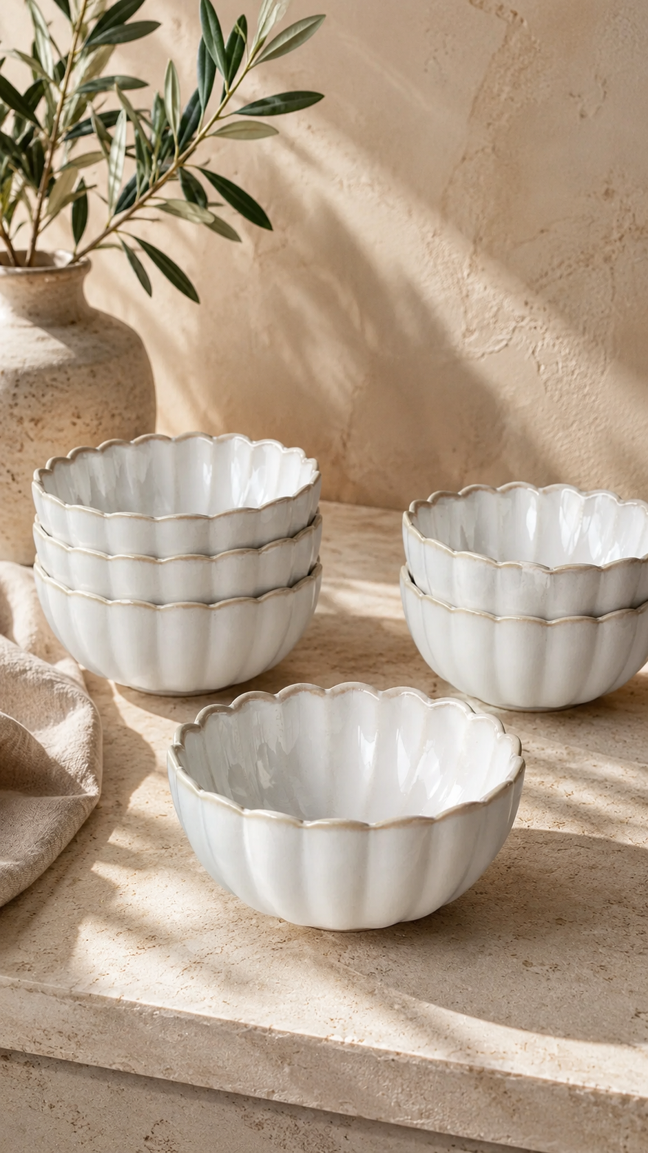 Bloomy Lotus snackschalen | 6 stuks | 11,5 cm