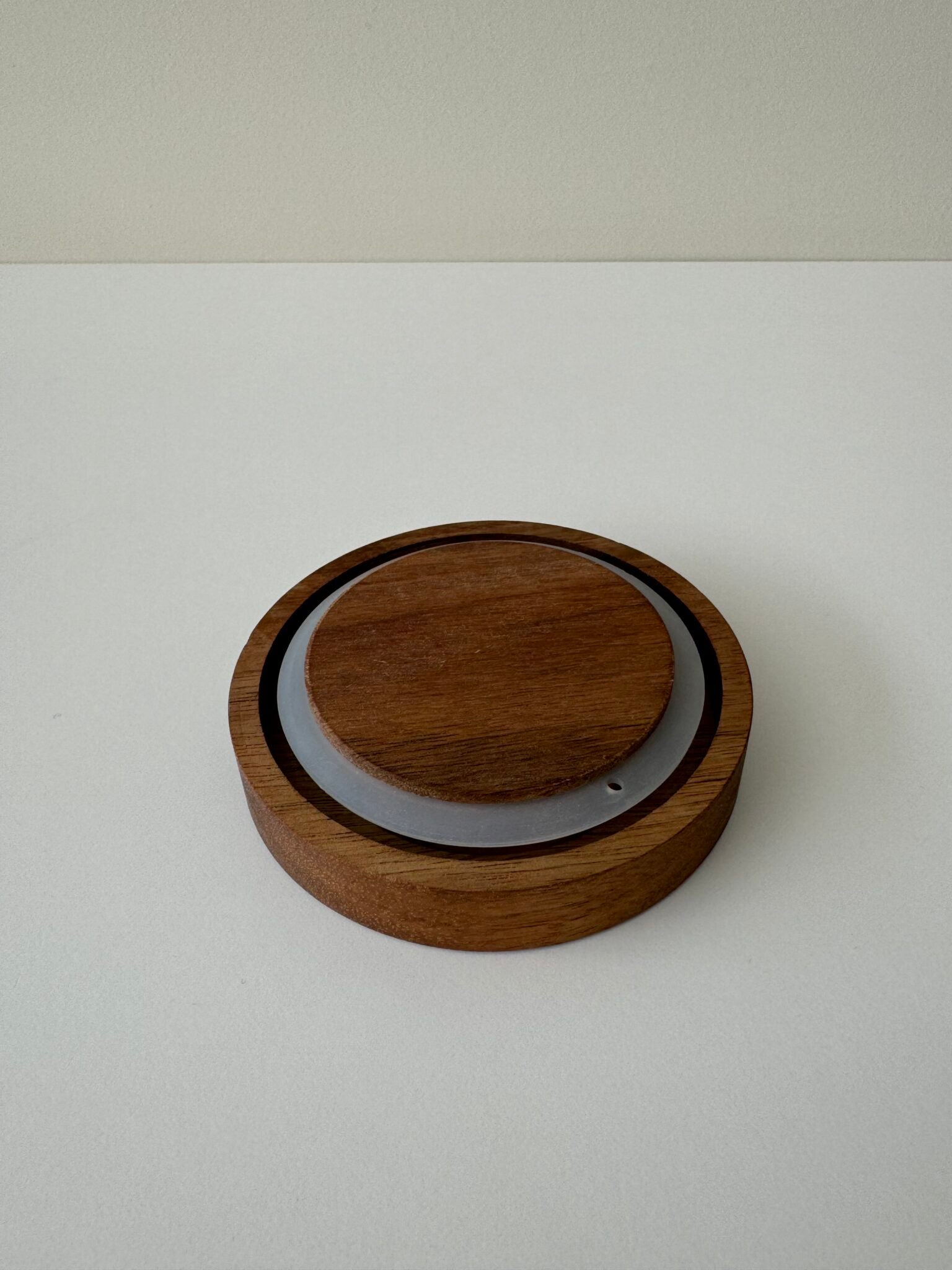 Voorraadpot bubble met acacia houten deksel | 700 cc