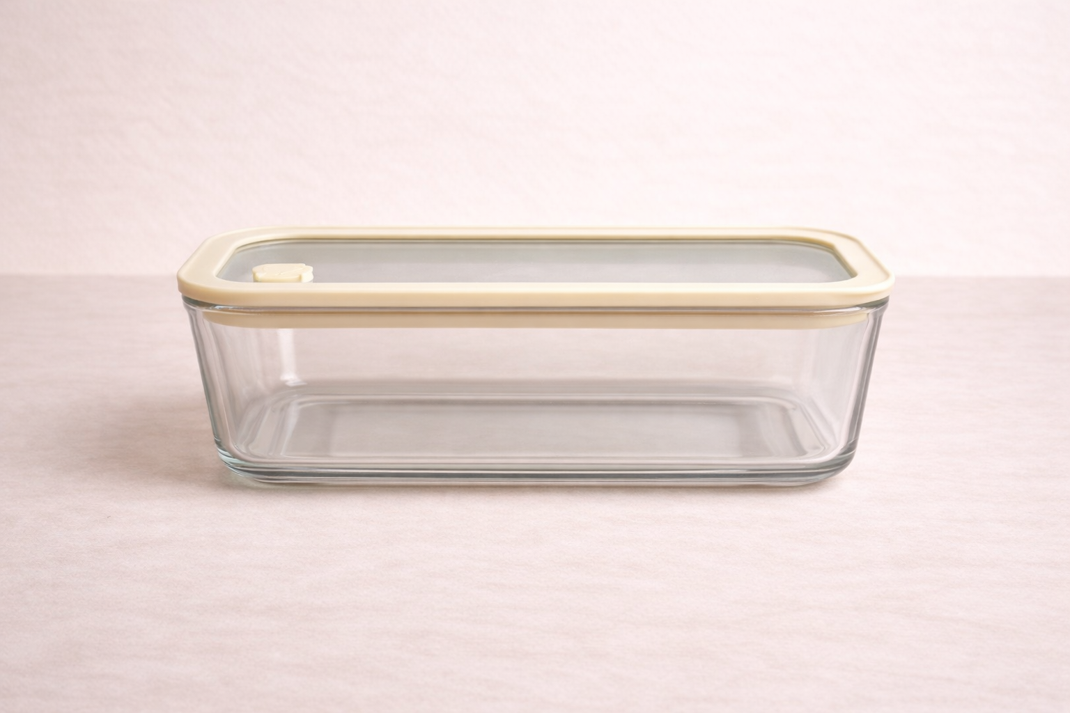 Vershoudbak rechthoekig | 1940ml | Beige-transparant