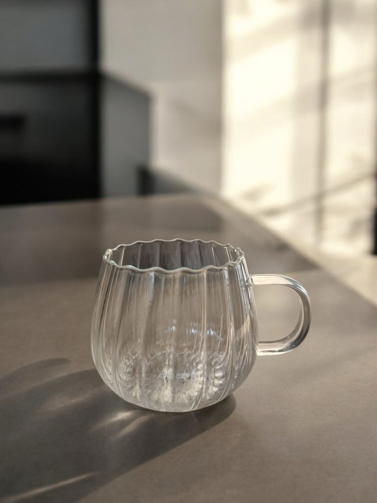 Stripe Ripple pompoen glazen | 2 stuks