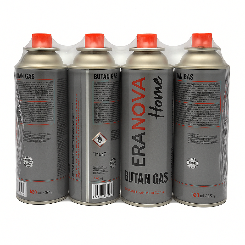 Draagbare gasfornuis + 4 gasflessen