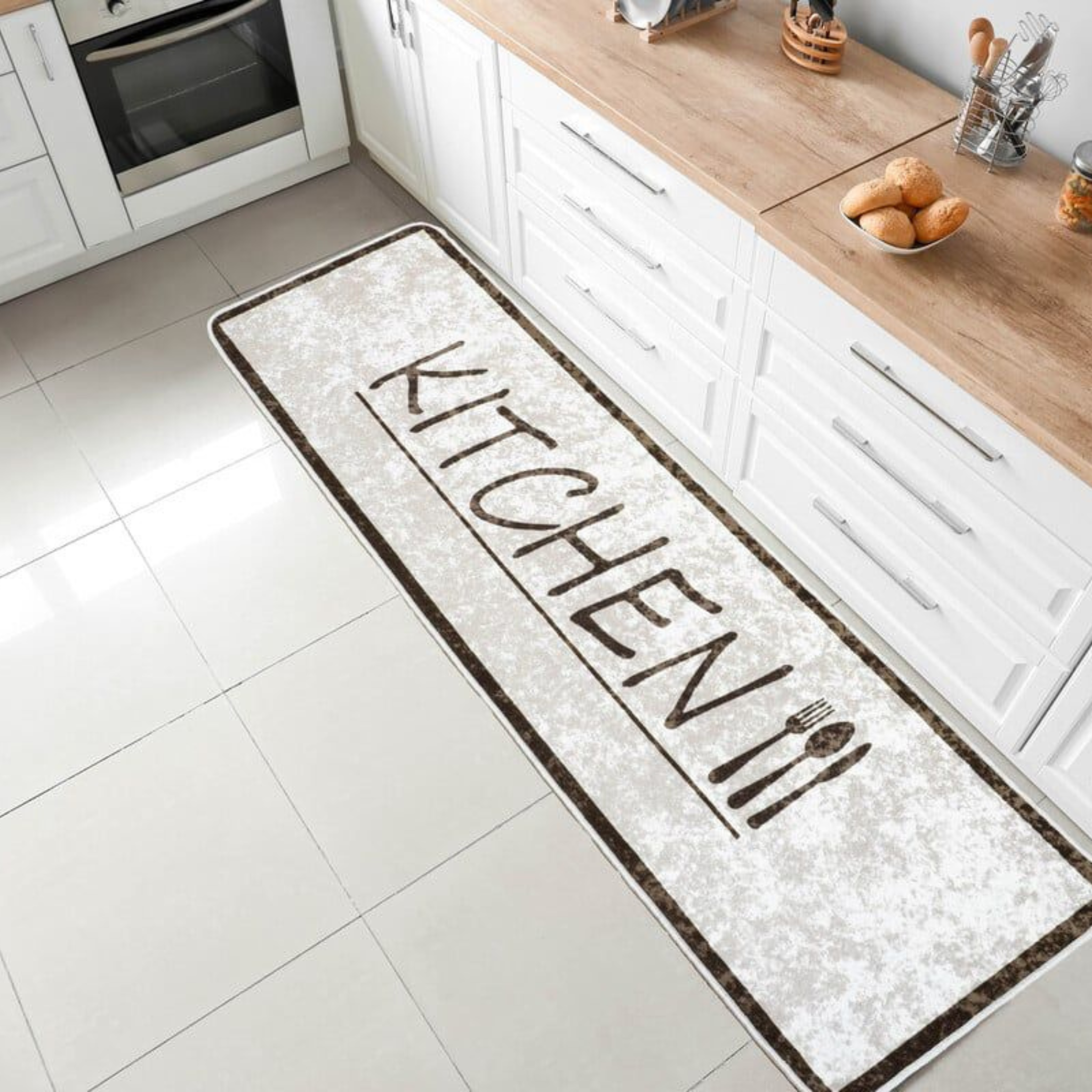 Kitchen loper beige