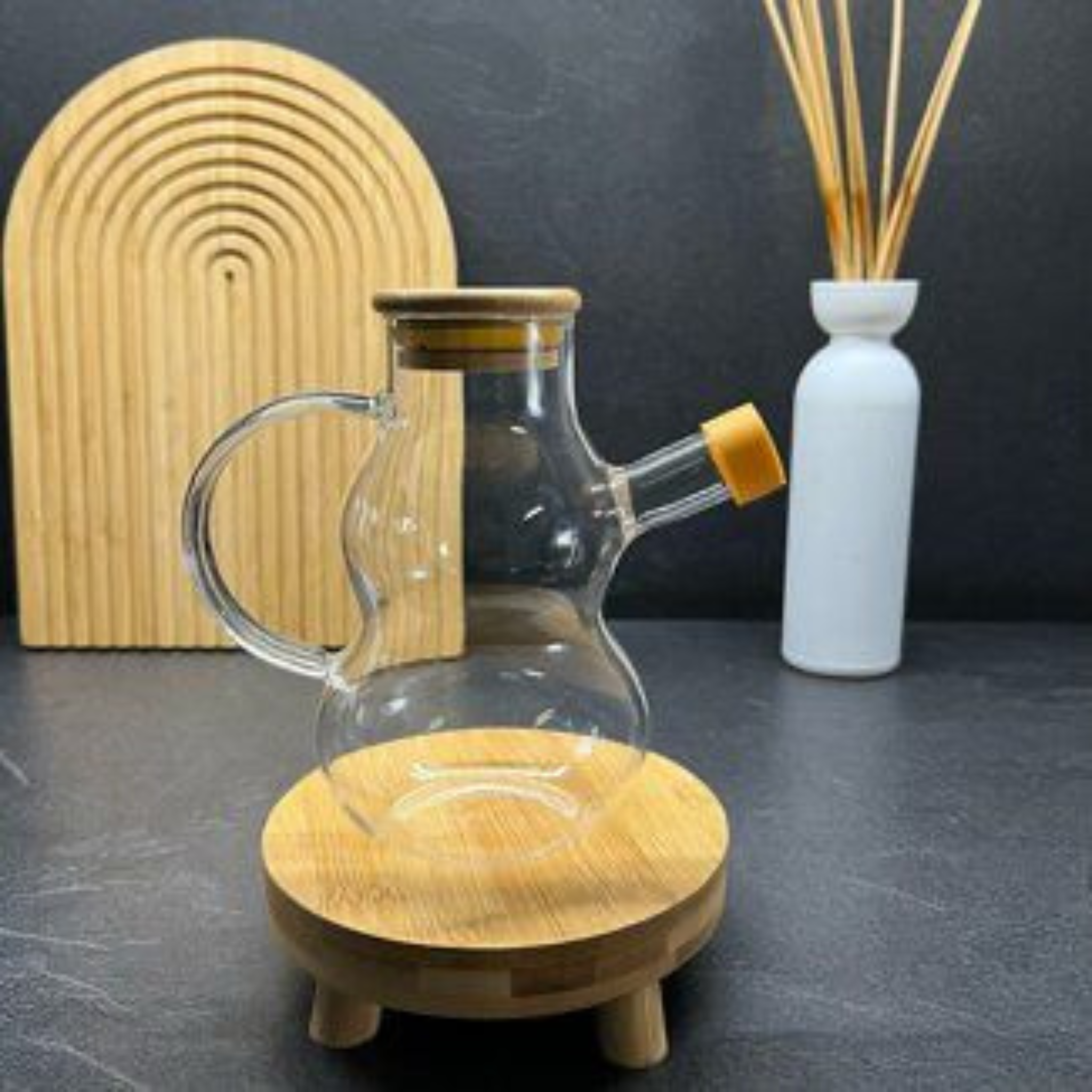 Borosilicaat glazen olie-azijnstel