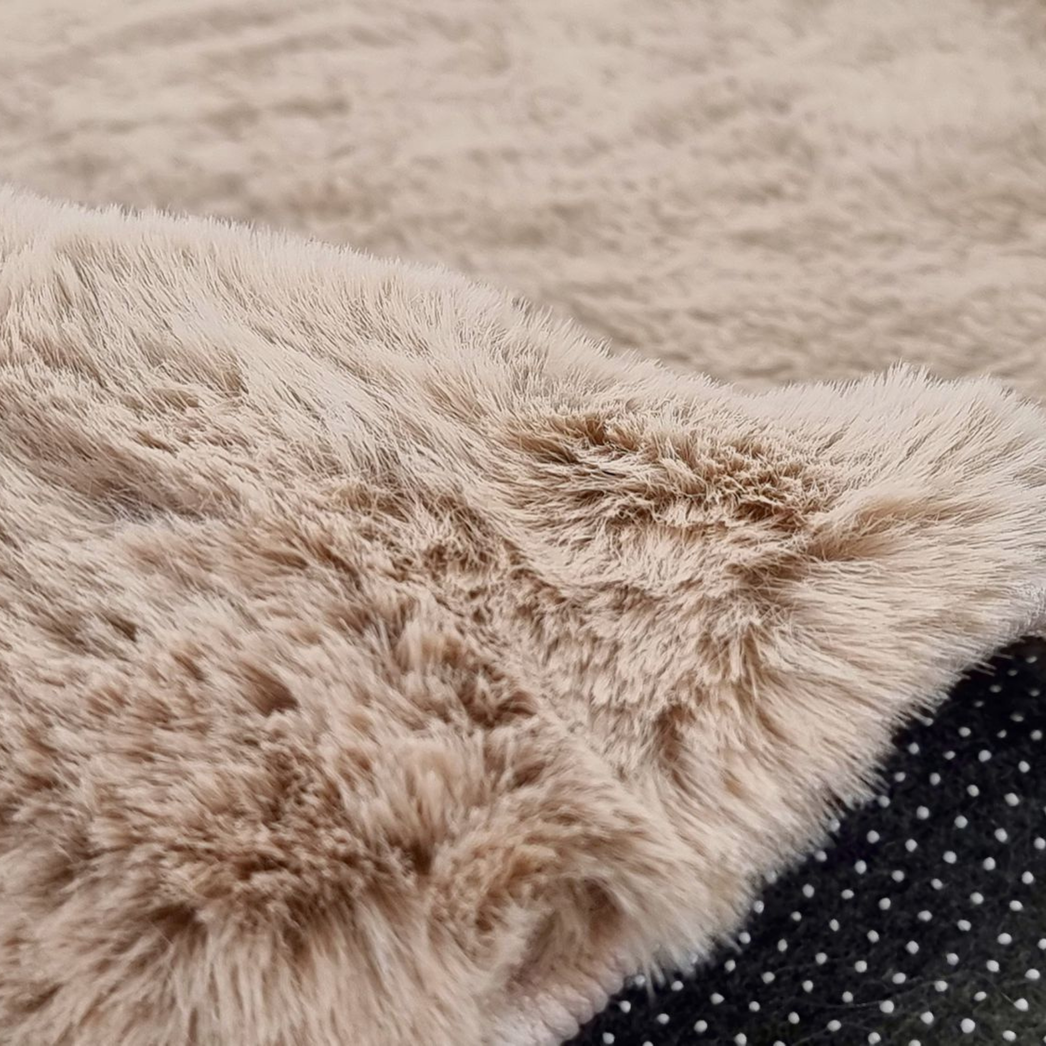 Fluffy vloerkleed Taupe