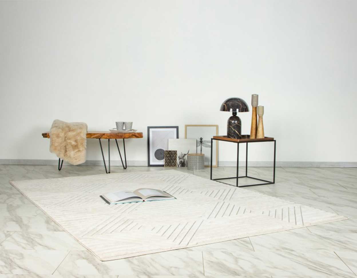 Lavie vloerkleed Ivory