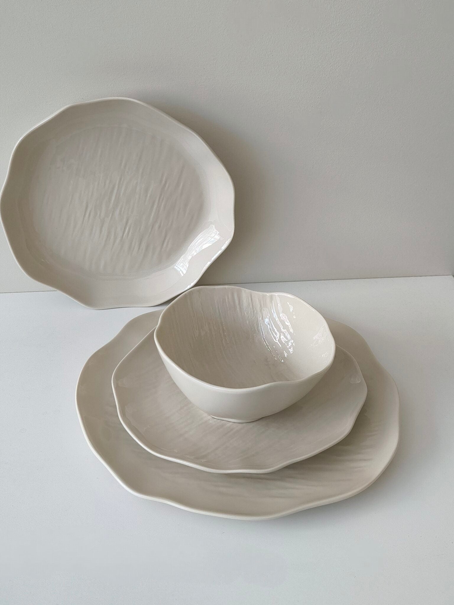 Cermico 27-delige serviesset voor 6 personen | Beige