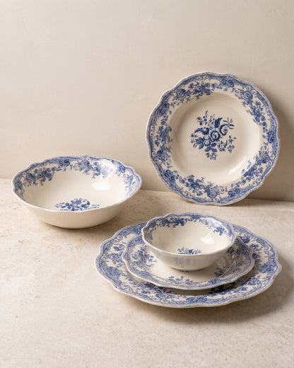 Vintage - Serviesset - 25 Delig - Blauw