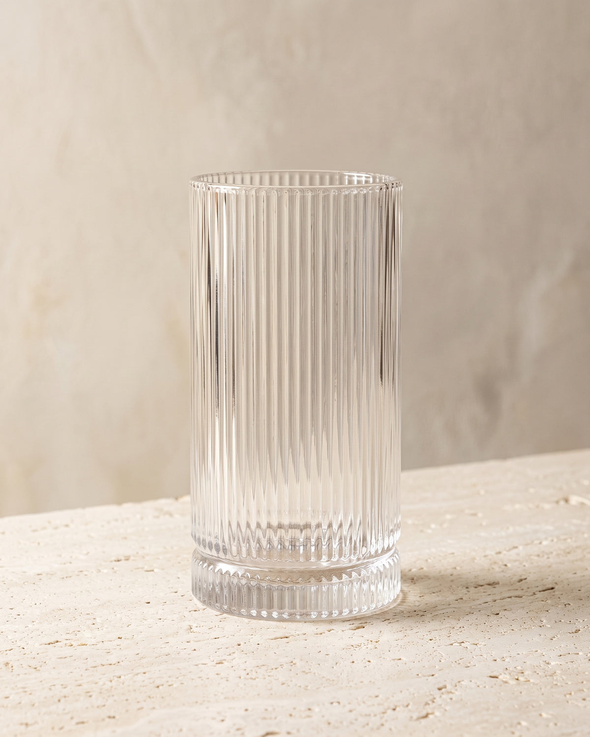 Linea Ribbed – Glazen | 6 stuks | 460 ml
