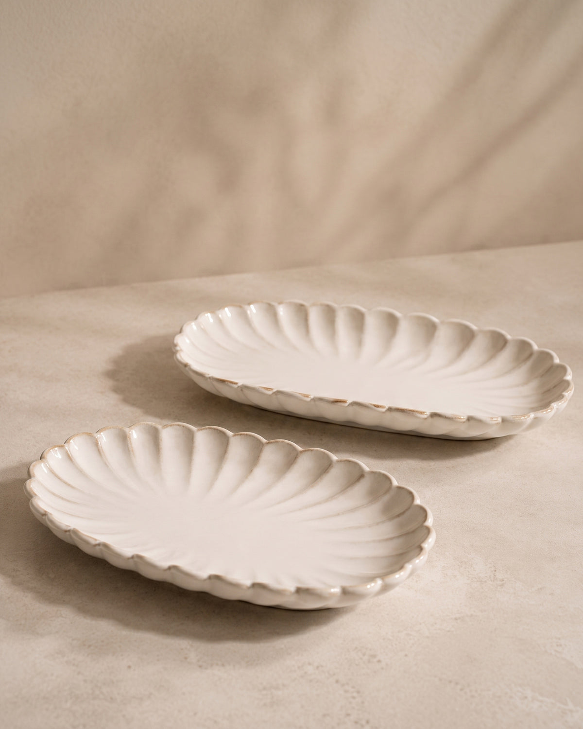 Bloomy Lotus servis tabağı | 2 adet | 23 x 12 cm