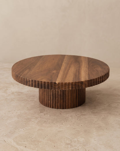 Elora Acacia Serveerplateau  Houten Display Stand 30 cm