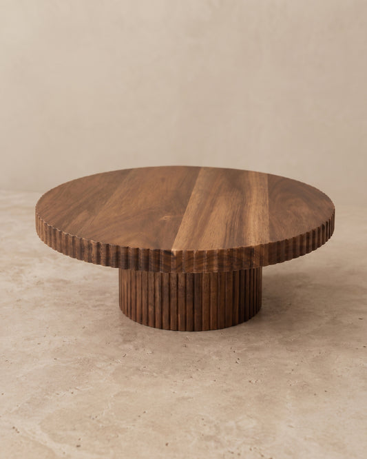 Elora Acacia Serveerplateau  Houten Display Stand 30 cm