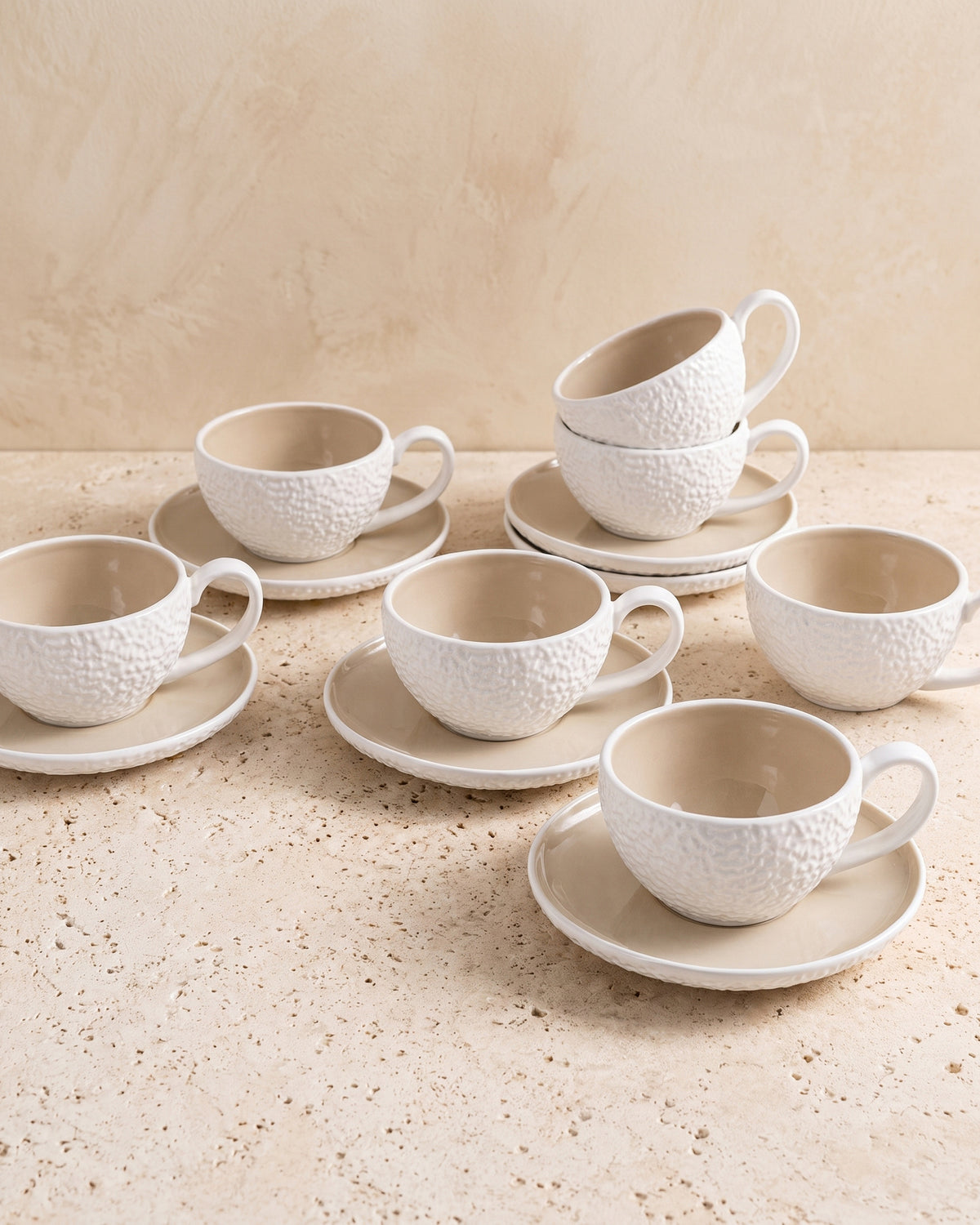 Barles Stone Koffiekopjes | 6 persoons | 200 ml