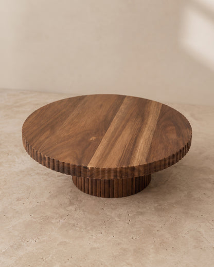 Elora Acacia Serveerplateau  Houten Display Stand 30 cm