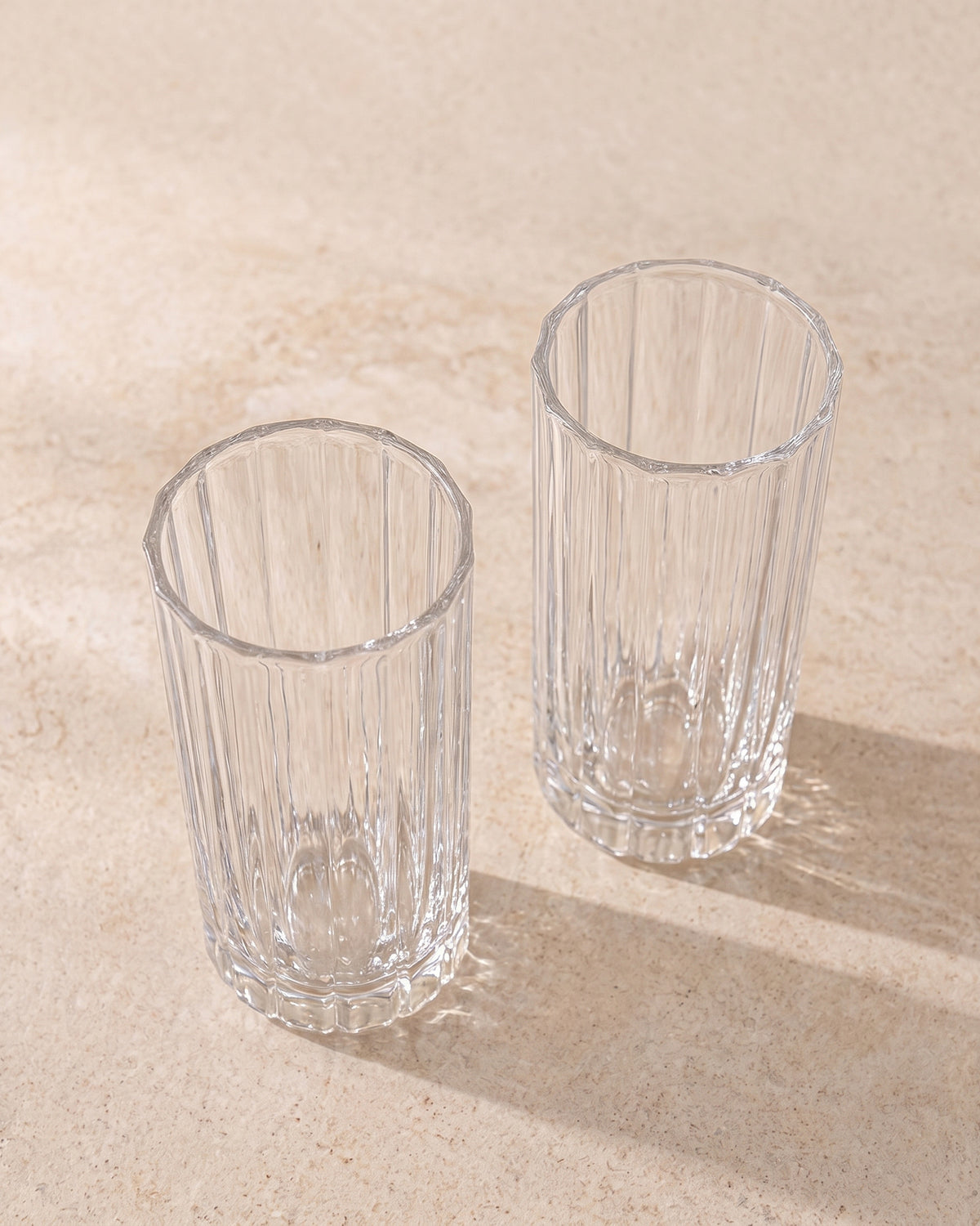 Luno drinkglas in bloemen design | 2 stuks | 456 ml