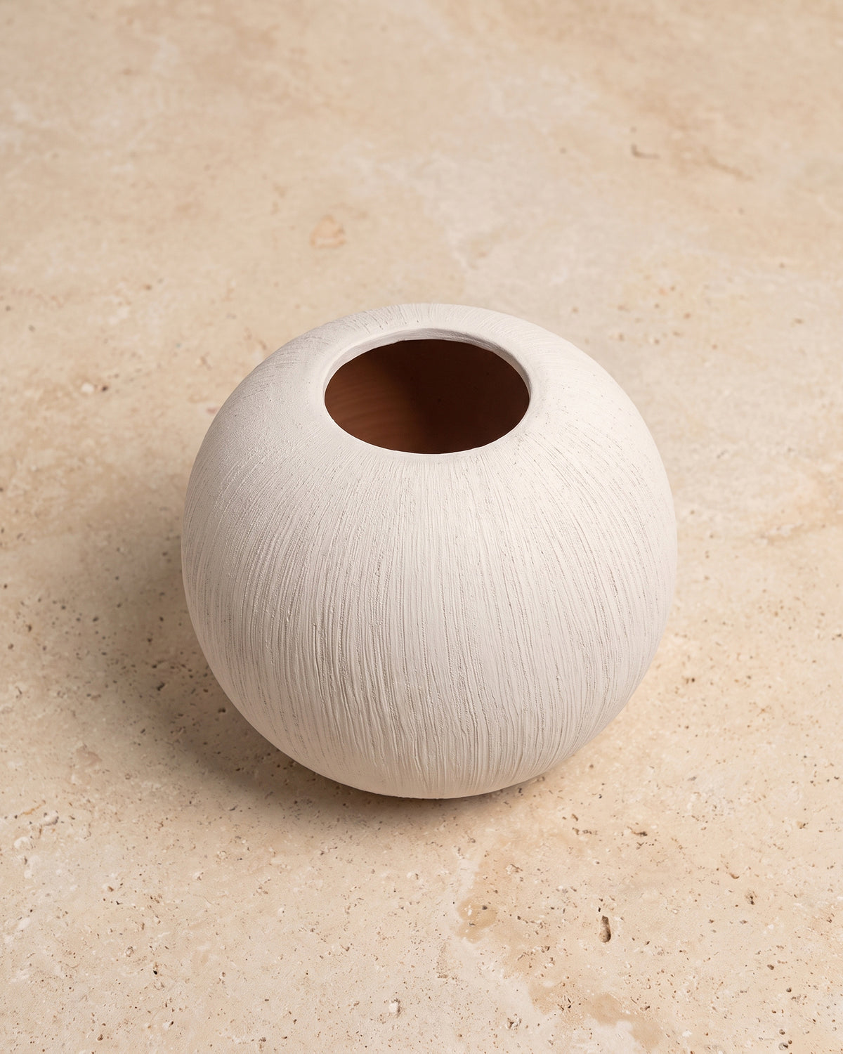 Terakota Vazo - Yuvarlak - 18 cm
