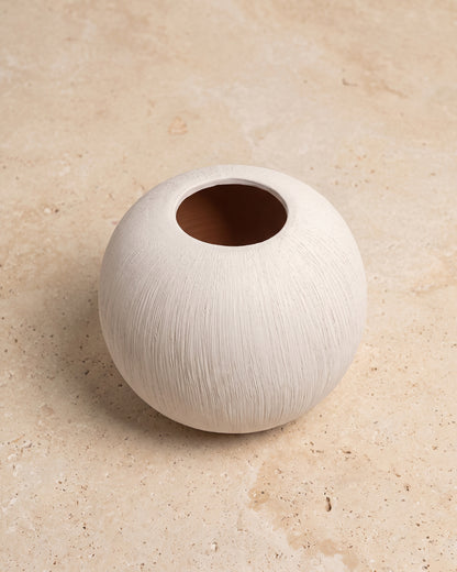 Terakota Vazo - Yuvarlak - 18 cm