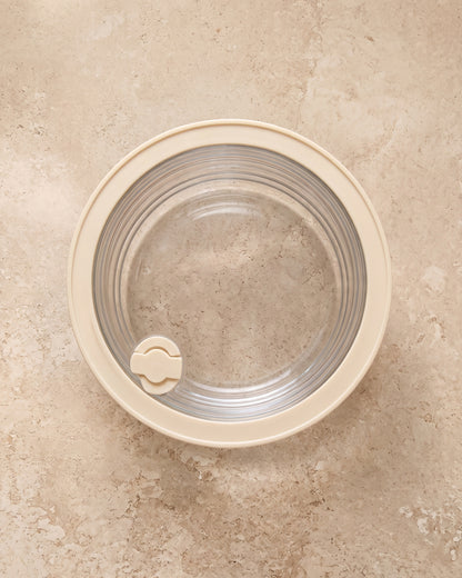Vershoudbak rond |  950 ml | Beige-transparant