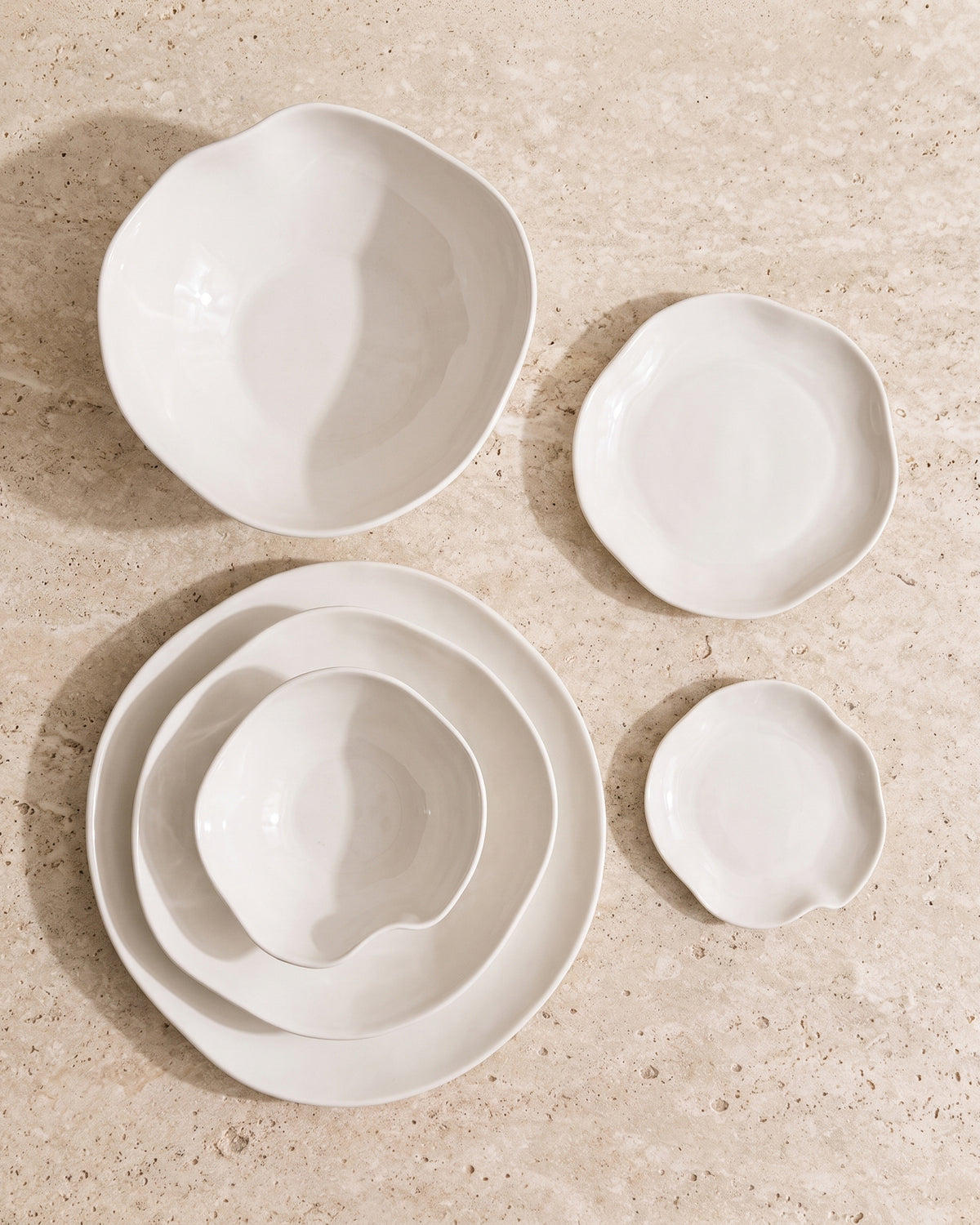 Organic Dinerset | wit | 6 persoons