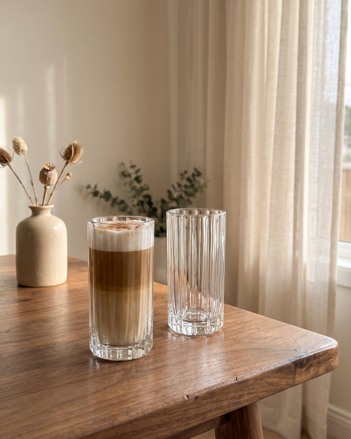 Luno drinkglas in bloemen design | 2 stuks | 456 ml