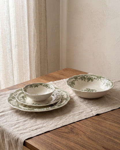 Vintage - Yemek Takımı - 25 Parça - Yeşil