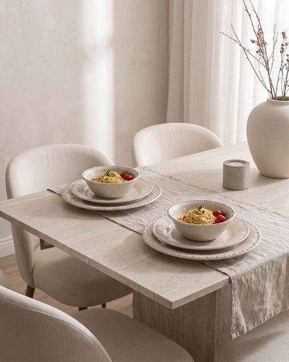 Pearls 24 Parça 6 Kişilik Yemek Takımı – Bej