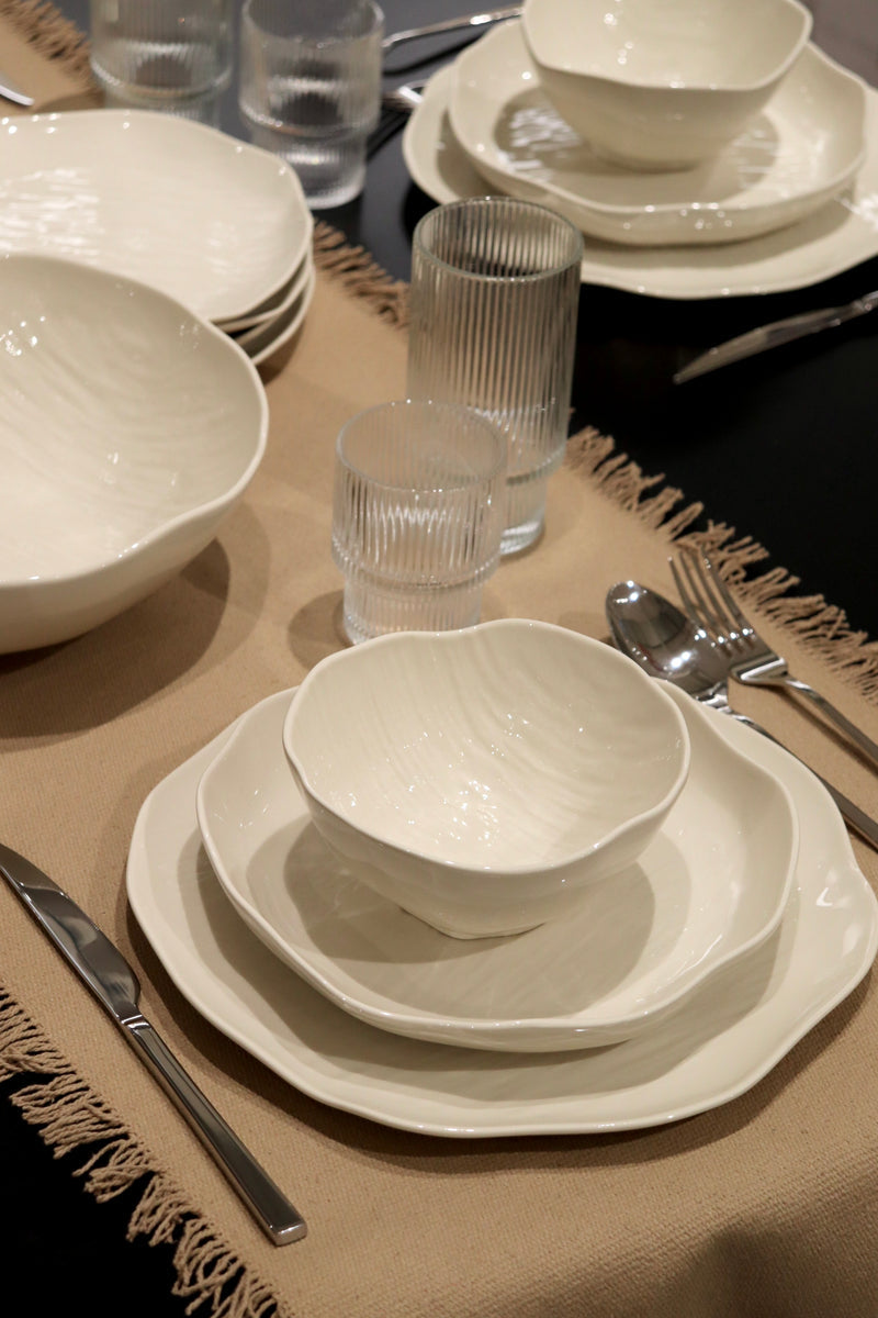 Cermico 27-delige serviesset voor 6 personen | Beige