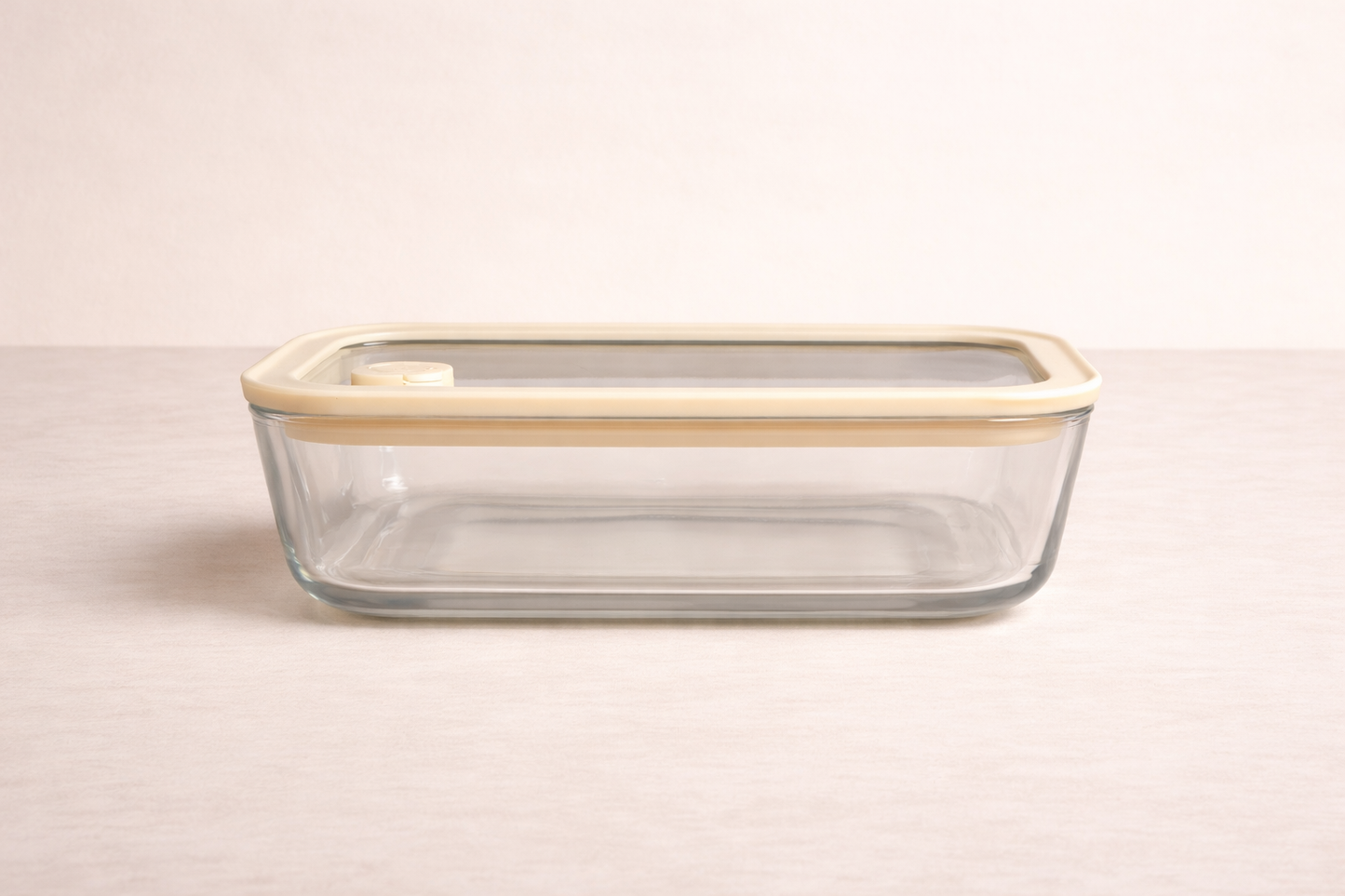 Frischhaltedose rechteckig | 1170 ml | Beige-transparent