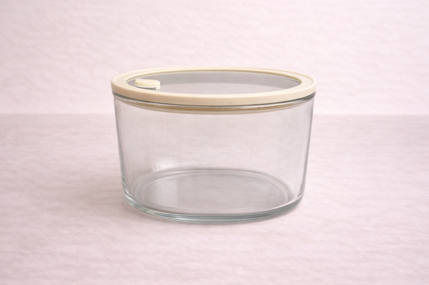 Frischhaltedose rund | 1650ml | Beige-transparent