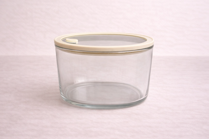 Frischhaltedose rund | 1650ml | Beige-transparent