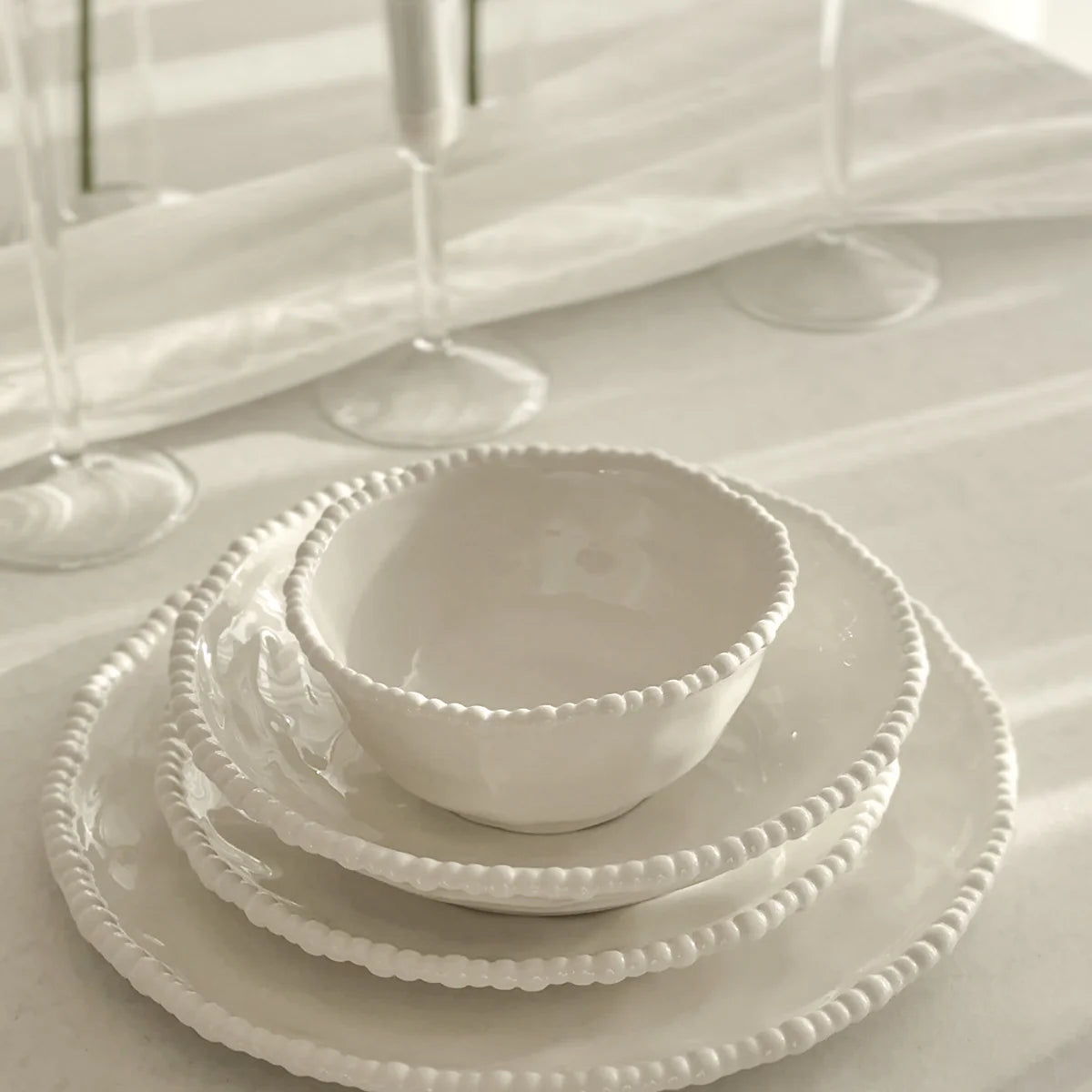 Pearls serviesset 24-delig voor 6 personen – Wit