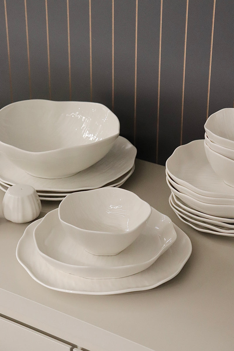 Cermico 27-delige serviesset voor 6 personen | Wit