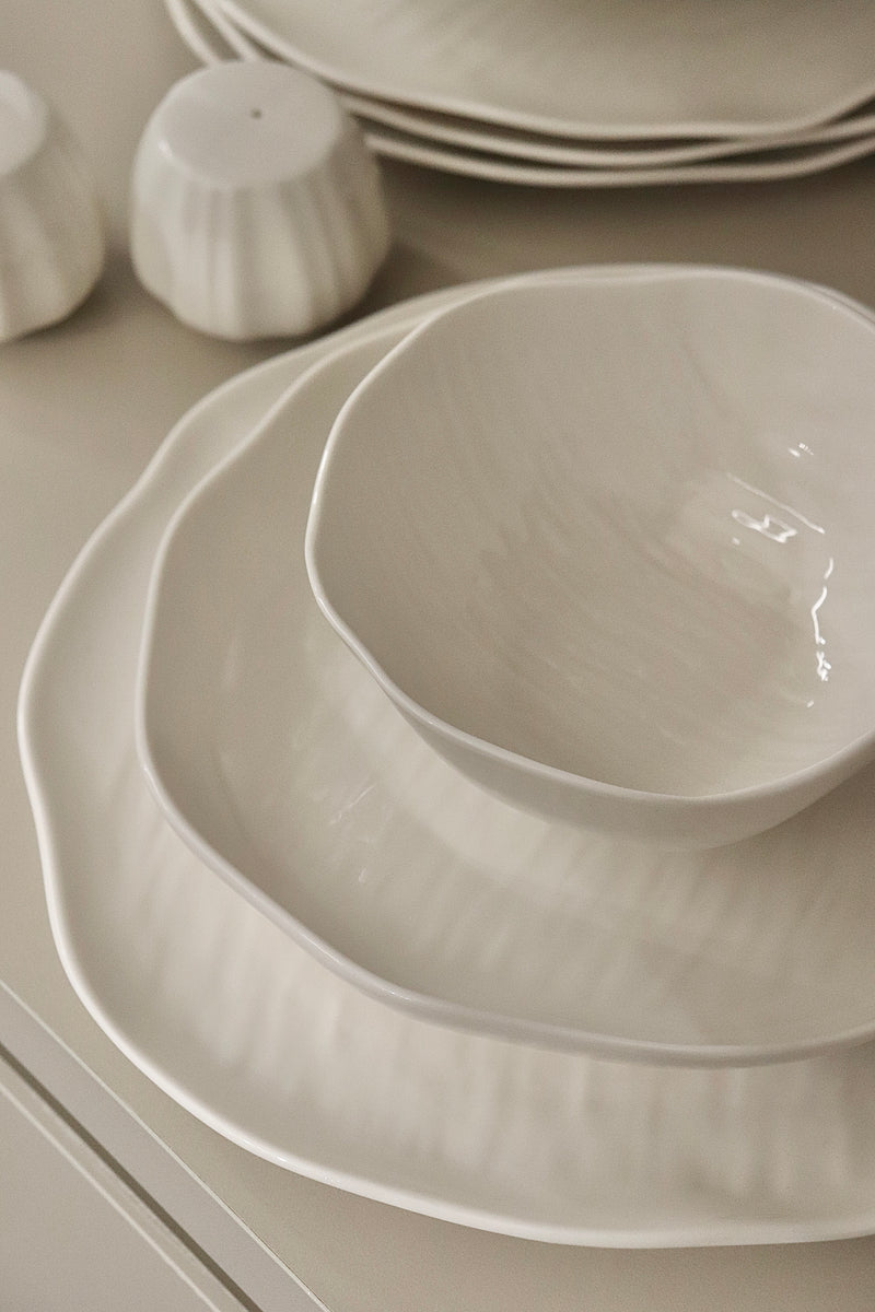 Cermico 27-delige serviesset voor 6 personen | Wit