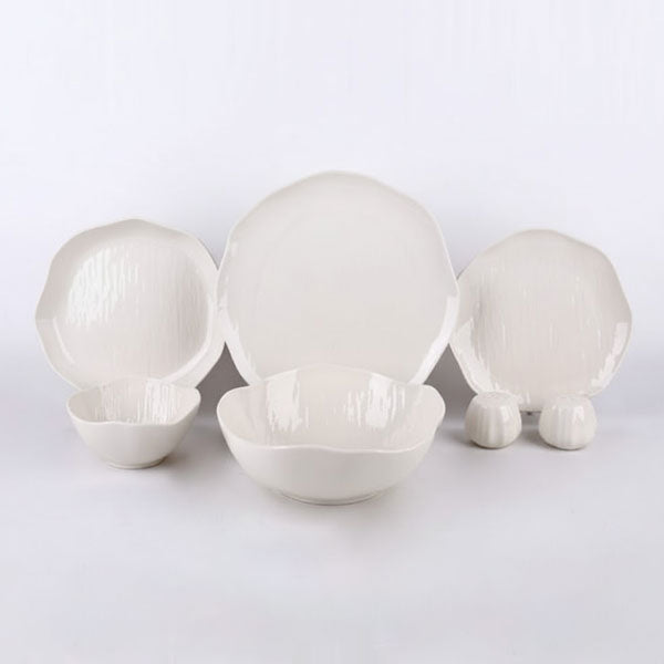 Cermico 27-delige serviesset voor 6 personen | Wit