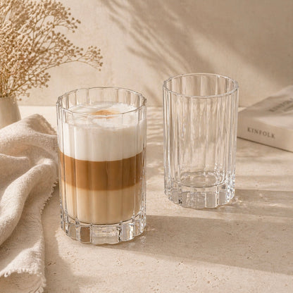Luno çiçek desenli içecek bardağı | 2 adet | 300 ml