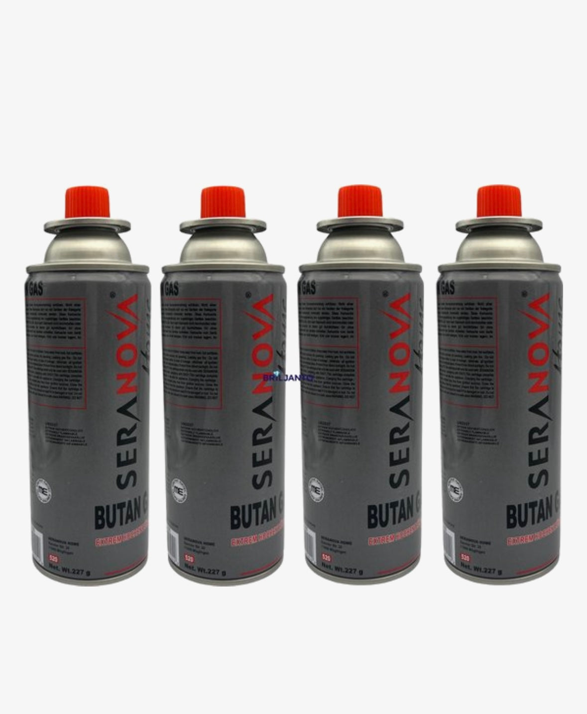 Draagbare gasfornuis + 4 gasflessen