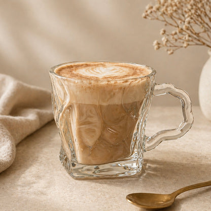 Diamond Clear - Mug Glass - 6 Stuks