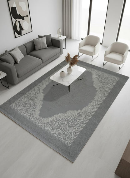 Zafiran Beige Grey Vloerkleed