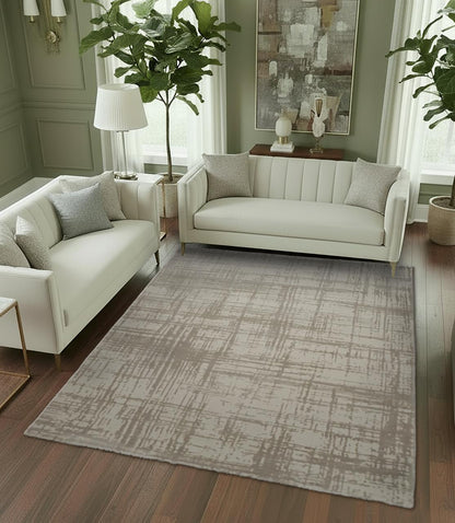 Elvion Taupe Vloerkleed