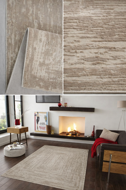 Elmor Linen Sand Vloerkleed