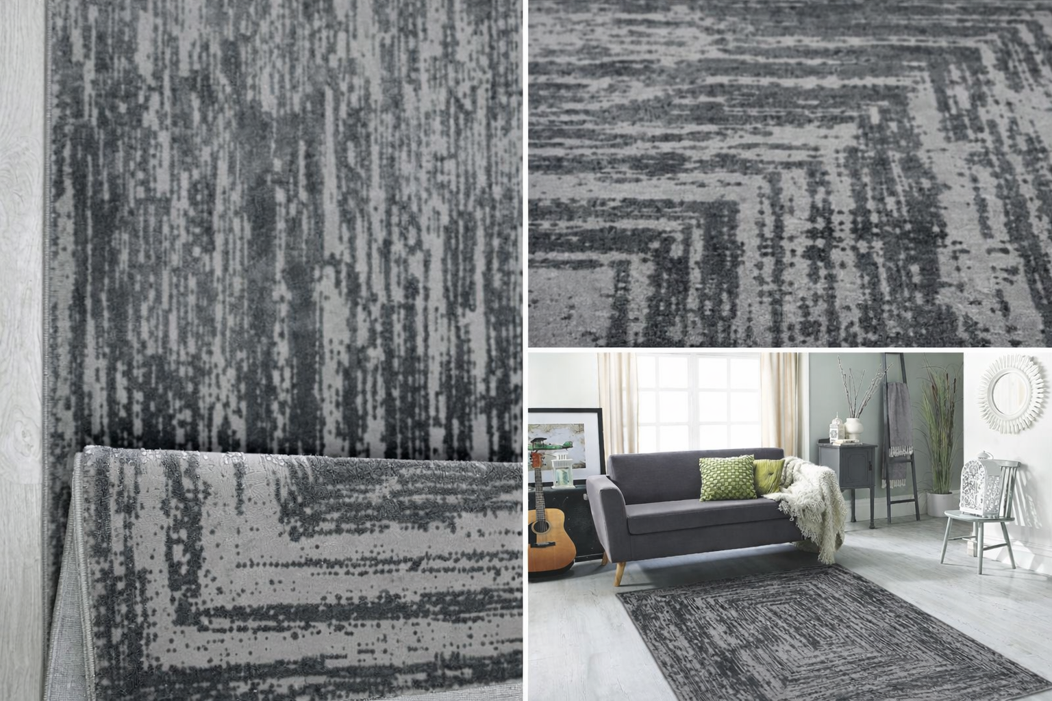 Elmor Linen Grey Vloerkleed