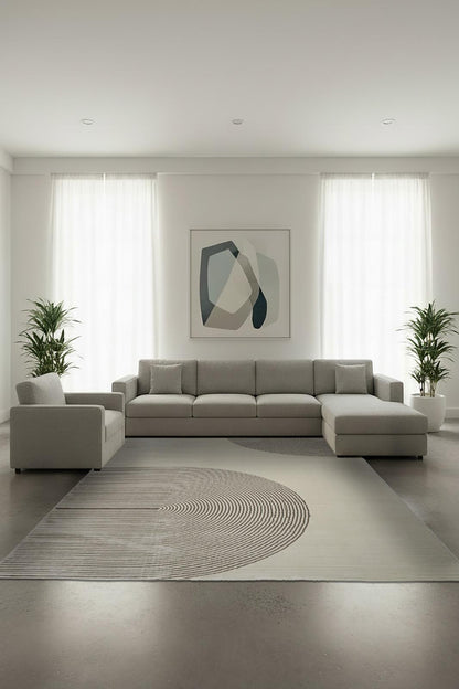 Senzo Ivory Sand Vloerkleed