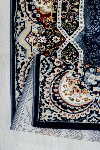 Darvesh Midnight Blue Vloerkleed