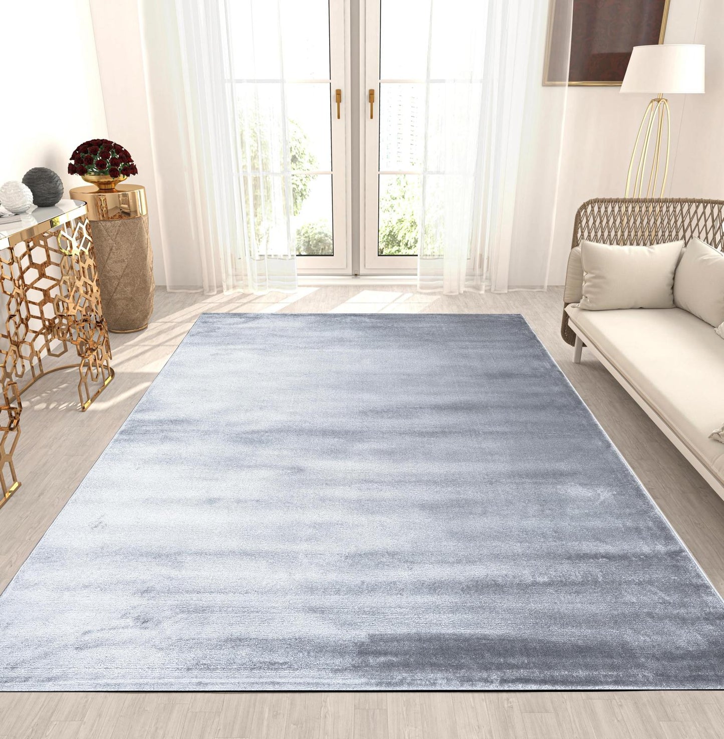 Velvet Soft Grey Vloerkleed