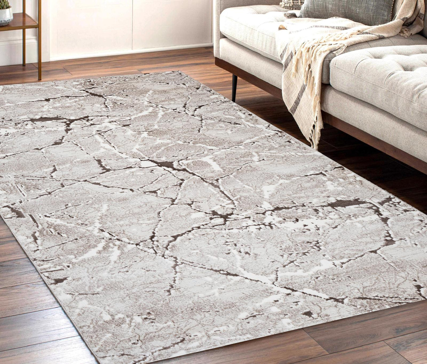 Marve Marble Beige Vloerkleed