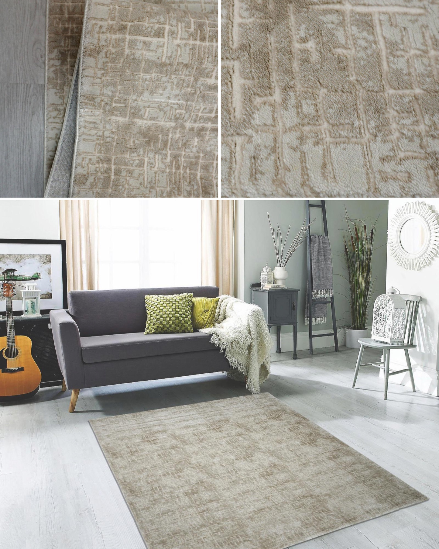 Elzar Beige Vloerkleed