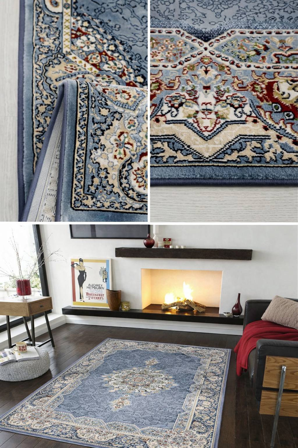 Nayir Oriental Blue Vloerkleed