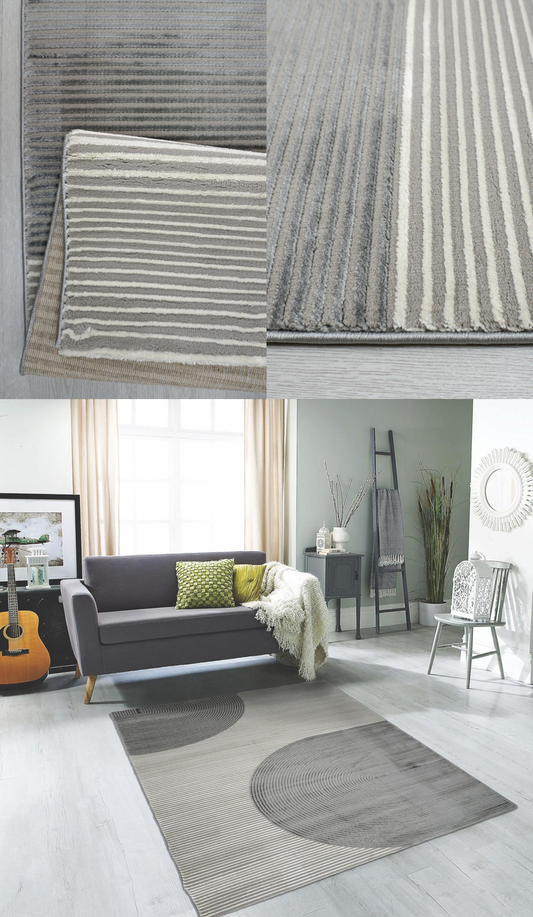 Senzo Grey Sand Vloerkleed