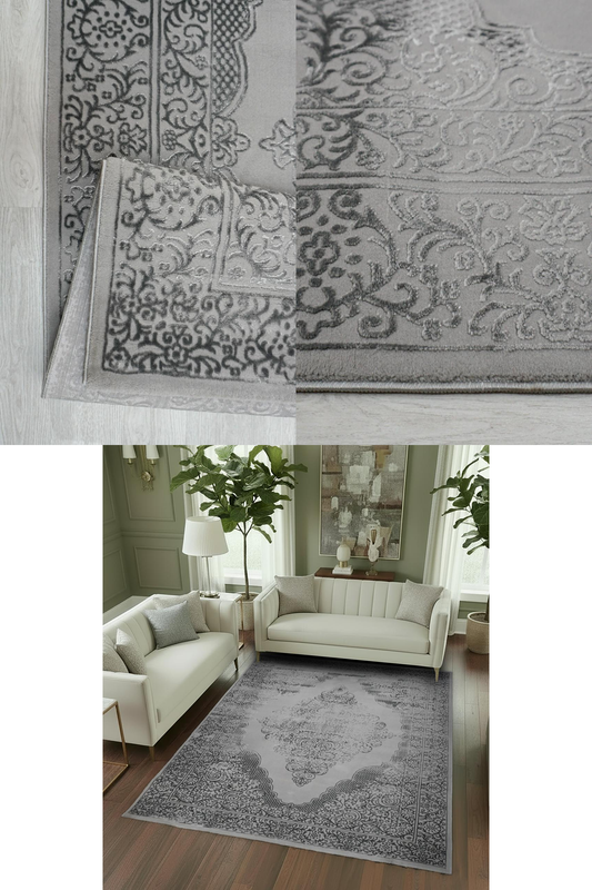 Zafiran Ash Grey Vloerkleed