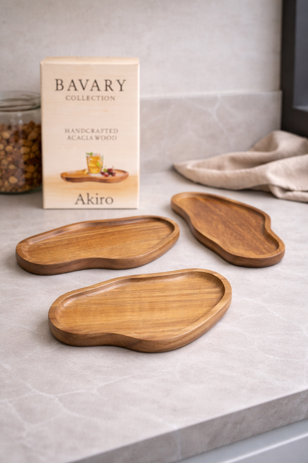 Akiro Acacia Onderzetters