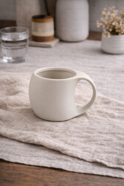 Aluré Keramieken Mok | 2 stuks | Beige